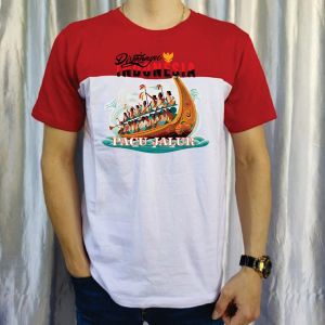 kaos katun 28s/kaos merah putih lengan pendek/pacu jalur indonesia