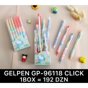 Bolpen Gel Aodemei Hitam Click 0.5mm (isi 12pc)