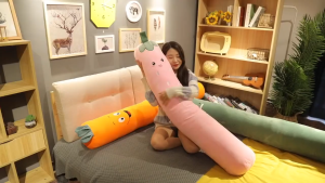 Yowxii Carrot Stuffed Toy Hotdog Pillow Cute Soft Doll Animal Plush Pillow Birthday Gifts For Kids