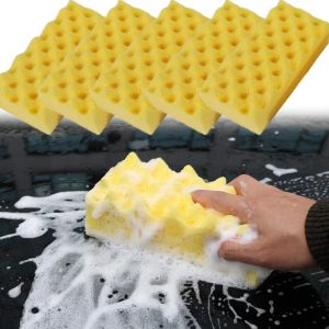 3pcs Large Car Wash Square Stain Remover Absorbent Cotton Chunk Sponge Car Motorcycle Home Kitchen Living Room Cleaning Tools