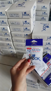 Jhook Automatic Flip Hook Kail Anti Moncel Berbahan Real Carbon Ukuran 1 - 15 Super Tajam