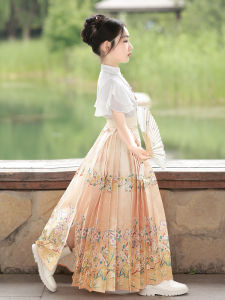 Daily Wear Girls Cheongsam Set Thin Improved Hanfu Ancient Costume Summer Lightweight Childrens Traditional Chinese Style Dress