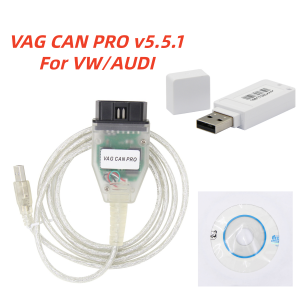 VAG CAN PRO 5.5.1 OBD2 Diagnostic Cable for VW/Audi Support CAN Bus K-line UDS FTDI FT245RL VCP Auto Scanner Tool