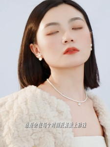 good 999 Fashionable scallop bead style elegant necklace N7442