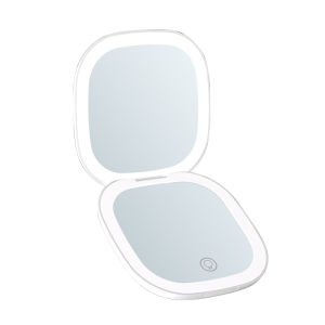 NIOYE | LED Lighted Double Sided Magnifying Handheld Smart Portable Makeup Mirror