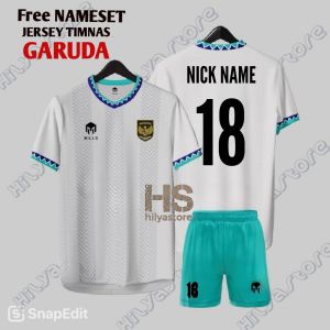 Jersey Timnas Indonesia Home Away Ukuran Dewasa Bisa Custom Nama Nomor Baju Sepak Bola Futsal Kaos Olahraga Terlaris