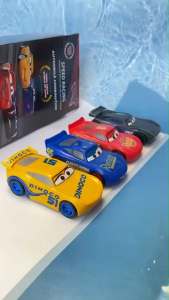 รถของเล่น เซ็ต 4 คัน รถยนต์การ์ตูน ลาย Lightning & Friends สีสดใส ของเล่นเด็ก🚗