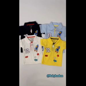 BabyGo Kaos Bayi Kerah Motif ASTRONOT 72 / Baju Bayi Kaos Kerah Laki-Laki