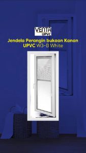 Venta Jendela Perangin Bukaan Kanan Upvc W3-A 60x150 Cm Putih