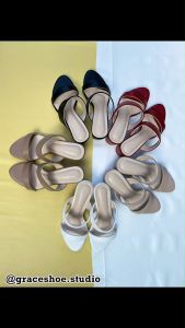 Pash Shoe Anna PS002 รุ่น รองเท้าเปิดส้น 2 นิ้ว ไซส์ 35-42 รองเท้าผู้หญิง รองเท้าแฟชั่น รองเท้าใส่ออกงาน ราคาหลักร้อยคุณภาพหลักพัน