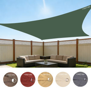 Square Sun Shade Sail Waterproof Sunscreen Awning Multi-color Outdoor Shade Cloth for Balcony