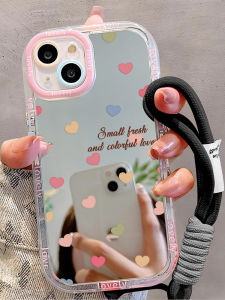 Kutu  15Promax Phone Case Womens Style with Hanging Rope Makeup Mirror Full Cover Lens Protection Fashionable New Model 13