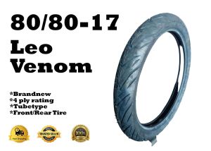80/80-17 LEO VENOM 4 PLY TUBETYPE LEO TIRE BRANDNEW