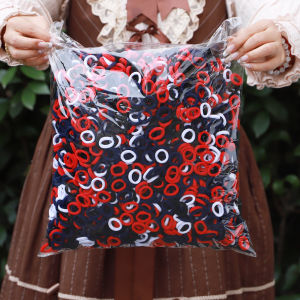 100PCS Colorful Basic Nylon Elastic Hair Band For Girl Ponytail Hold Scrunchie Rubber Band Kid Headwear Kids Accessories