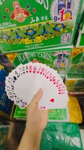 Thùng bài tây 100 bộ tú lơ khơ AAA nút tím và xanh-hàng loại 1 - 52 lá