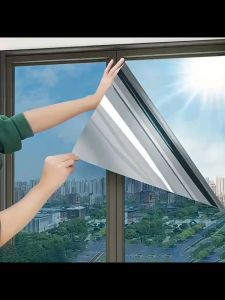 Sunshade Heat-insulating Window Film One-way Perspective Glass Film Anti-peeping And Anti-ultraviolet Suitable For Home Office RV Camping
