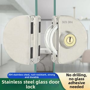 Plug Door Lock for Single and Double Doors Ground Lock Easy Installation Square Design Keyed and Knob Entry