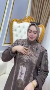 Dress Gamis Sultan Syafa New Model Fashion Kekinian Ceruty Full Furing Adem Tidak Terawang Busui Frendly Best Seller Viral Terlaris Baju Busana Wanita Muslim Terbaru Raya Mewah Jumbo Ada Tali Pinggang | Syafa