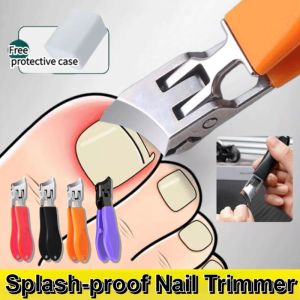 Large Angle Anti-Splash Nail Clipper Thick Hard Nail Toes Nail Special Nail Cutter Stainless Steel Large Opening Ingrown Toenail Clippers