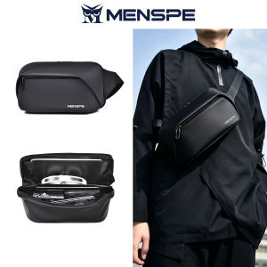MENSPE Chest Bag Men Crossbody Bags Mens Fashionable Bag Simple Waterproof Wear-resistant Bag Large Capacity Chest Bag Single Shoulder Bag Sports Outdoor