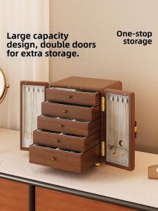MEISD | Vintage High-quality Large-capacity Anti-oxidation Wooden Jewelry Box