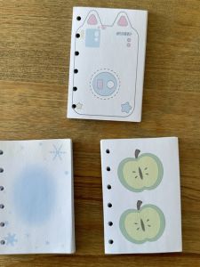 High Appearance 6-Hole A7 Refillable Binder Insert Divider For 3-inch