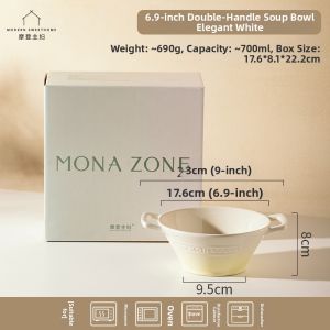 MODERN SWEETHOME | Home Ramen Soup Bowl with Ears 2026 New