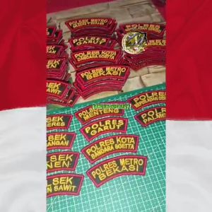 LOGO BORDIR BET LOKASI TIMBUL DAERAH BED POLSEK TUGAS WILAYAH POLDA