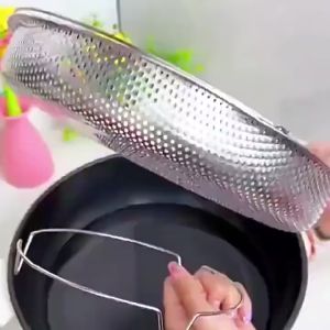 BI Stainless Steel Steamer Basket Food Steaming Rack Kitchen Strainer For Fruit Rice Seafood R1120