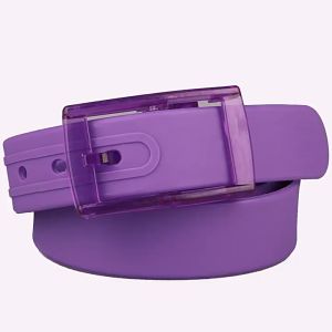 New Fashion High Quality Silicone Belt Candy Color Environmentally Friendly Pin Buckle Belt TPE Square Buckle Belt腰带