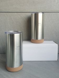 Portable 316 Stainless Steel Mug Cork Bottom Car Cup Thermal Vehicle Cup Quick Access Cup Minimalist Style Universal Use