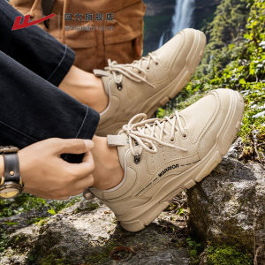 Mens High-Top Martin Boots Outdoor Workwear Sports Climbing Shoes Warrior Brand Stitching Style Short Tube Boot