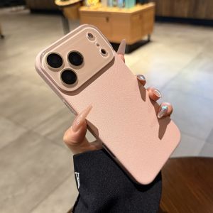 AO.HU | Leather Texture Hard Case Compatible iPhone with Magsafe Air Camera Protection
