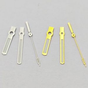Menex Silver Gold Watch Hands Green Luminous 10mmX13.5mmX14.5mm Watch Hands Fit NH35 NH36 ETA2824 2836 Miyota82 DG Movement