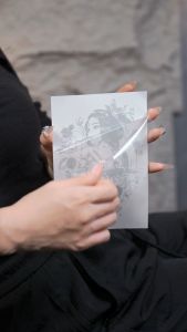 ZOAR พร้อมส่ง A045 Magic Tattoo รูปแบบคนดัน ถาวร ยาวนาน กันน้ำ กันรอย สติ๊กเกอร์รอยสักสมูญ เหม