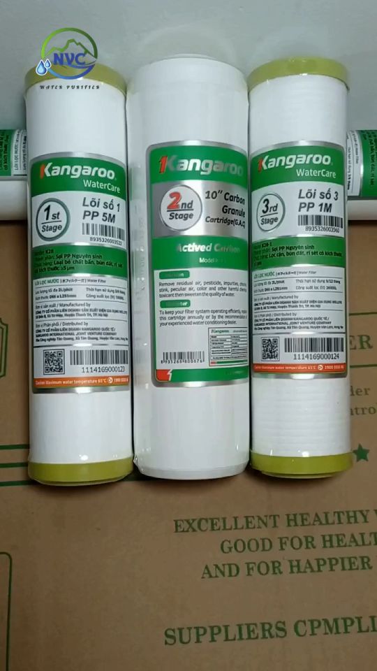 Bộ lõi lọc 123 kangaroo chính hãng