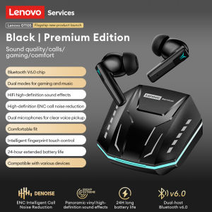 Lenovo | Original Lenovo Gaming Wireless Earbuds Low Latency Adaptive ANC Bluetooth 6.0 Earphones HiFi Sound TWS Headphones Mic GT105 New