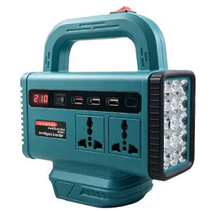 【HOSPORT】 Portable Power Inverter 150W 6-in-1 DC 21V to AC 220V USB Type-C 15 LED Outdoor