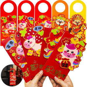3D Horse Red Envelope 2026 Creative Door Hanger with Lucky Money Pocket Reusable Chinese New Year Decor & Ang Pao Gift