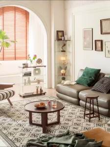 Minimalist antique glass display case LEGO building block toy storage cabinet living room cabinet dining room sideboard.