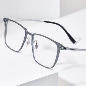 NIANZHEN Aluminum Titanium Eyeglasses Frame Men Square Brand Design Glasses Ultralight-Weight Retro Eyewear Spectacles 28538