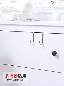 304 Stainless Steel S Shape Hook Metal Heavy Duty Hanging Hanger Storage Racks Multi-Purpose Organizer Kitchen Bathroom Door 不锈钢挂钩
