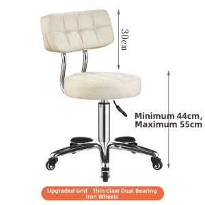 Rotating Adjustable Round Stool Beauty Nail Salon Barbershop