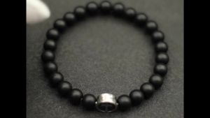 Minimalist Cross Bracelet For Men Stainless Steel Viking Braclet Tiger Eyes Blue Howlite Stone Beaded Braslet Healing Brazalete