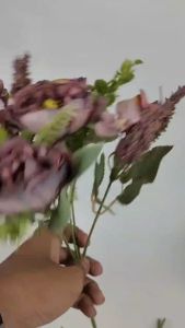 Bunga Camelia Cabang 5 - bunga Kain artificial Imitasi untuk dekorasi kamar dekorasi rumah dan dekorasi wedding atau dekorasi pelaminan dekorasi cafe Import premium termurah artifisial palsu kain