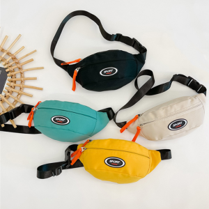 Cute Children Waist Bag High Quality Canvas Belt Bags Designer Crossbody Chest Bag Female Solid Fanny Pack Hip Purse