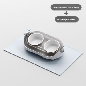 Popocola | Neck Protection Anti-Tip Ceramic Cat Bowl