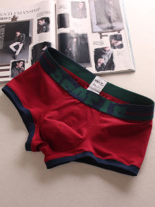 Đơn Giản Đa Năng Nghệ Thuật Thấp Vòng Eo Cotton Vải Bông Quần Lót Nam Quần Lót Nam Lớn Túi Góc Phẳng Quần Quần Lót Dành Cho Nam Giới Trẻ