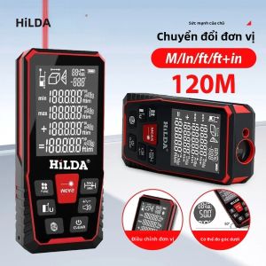 Hilda Laser Khoảng Cách 50M/100M/120M Máy Đo Khoảng Cách Chuyên Nghiệp Meter Laser Phạm Vi Finder Cai Trị Công Cụ Kiểm Tra