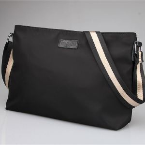 New Mens Canvas Oxford Cloth Crossbody Bag Casual Waterproof Large Capacity Business Bag Single Shoulder Bag for Youth